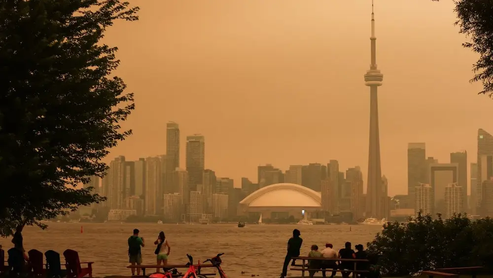Fumaça do Canadá cobre EUA e leva Nova York a alerta de saúde